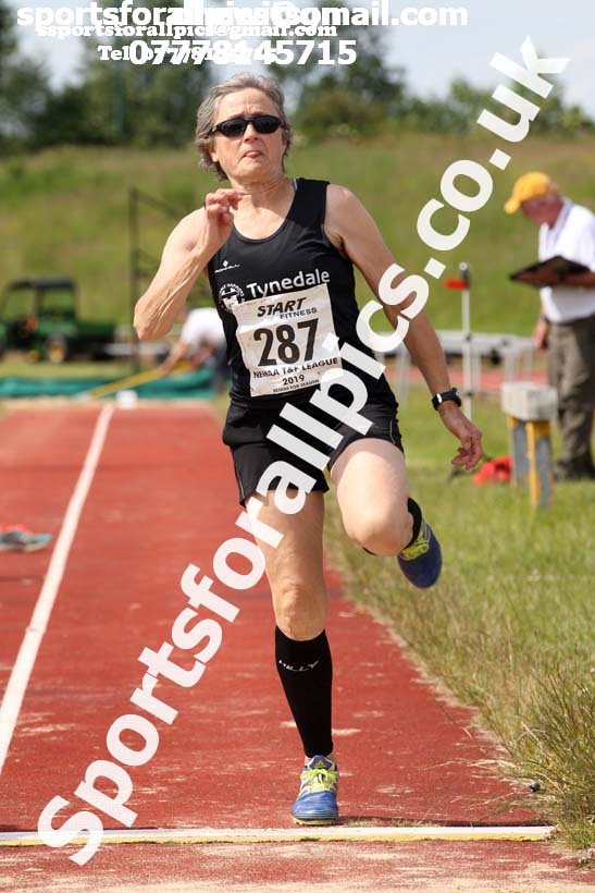 Womens long jump, 2019 NEMA Track and Field Champs, Monkton. Photo:  David T. Hewitson/Sports for All Pics
